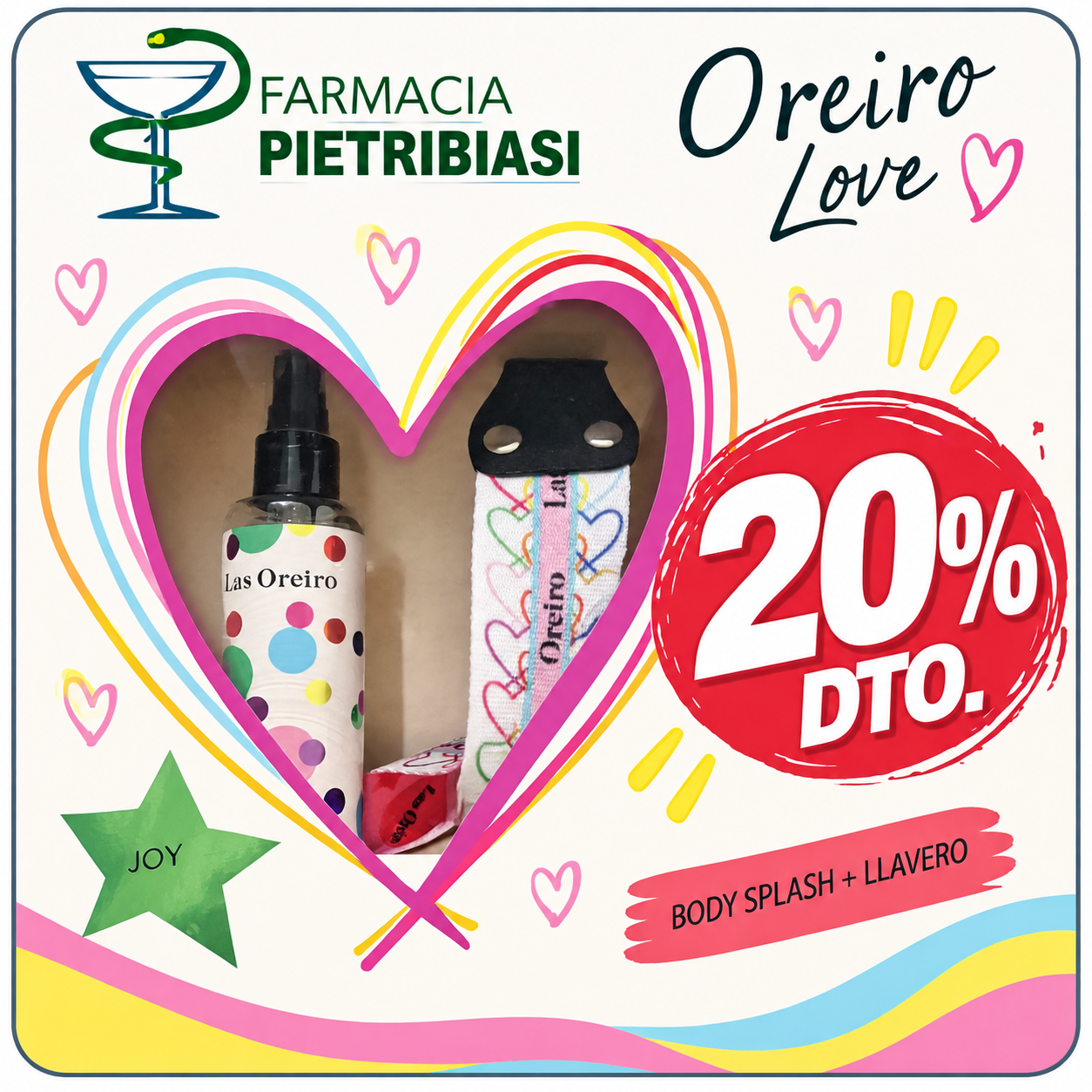 Oreiro Love Body Splash + llavero